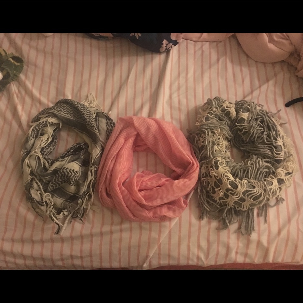 3 scarves, very cute, gently worn!